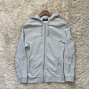 Mens H&M Zip Hoodie Grey size Large